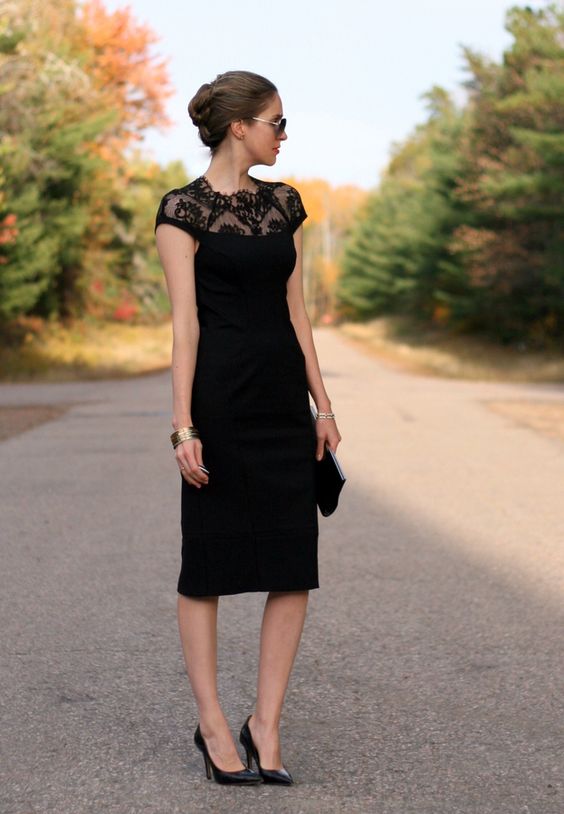 black dress appropriate for wedding