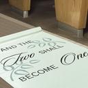 Two Shall Become One Aisle Runner